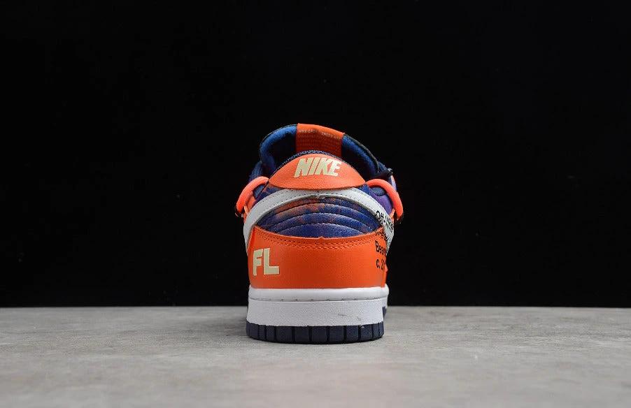 Off-White X Futura X NK Dunk Low Orange White Blue by Air Jordan