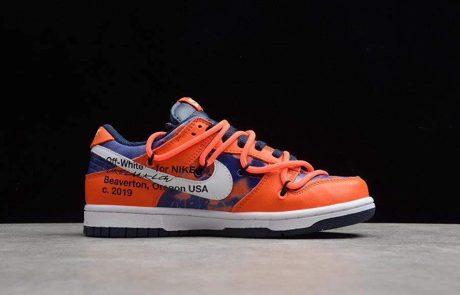 Off-White X Futura X NK Dunk Low Orange White Blue by Air Jordan