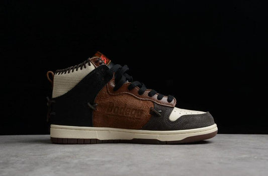 Bodega X NK Dunk High “Legends” Brown Beige White by Air Jordan