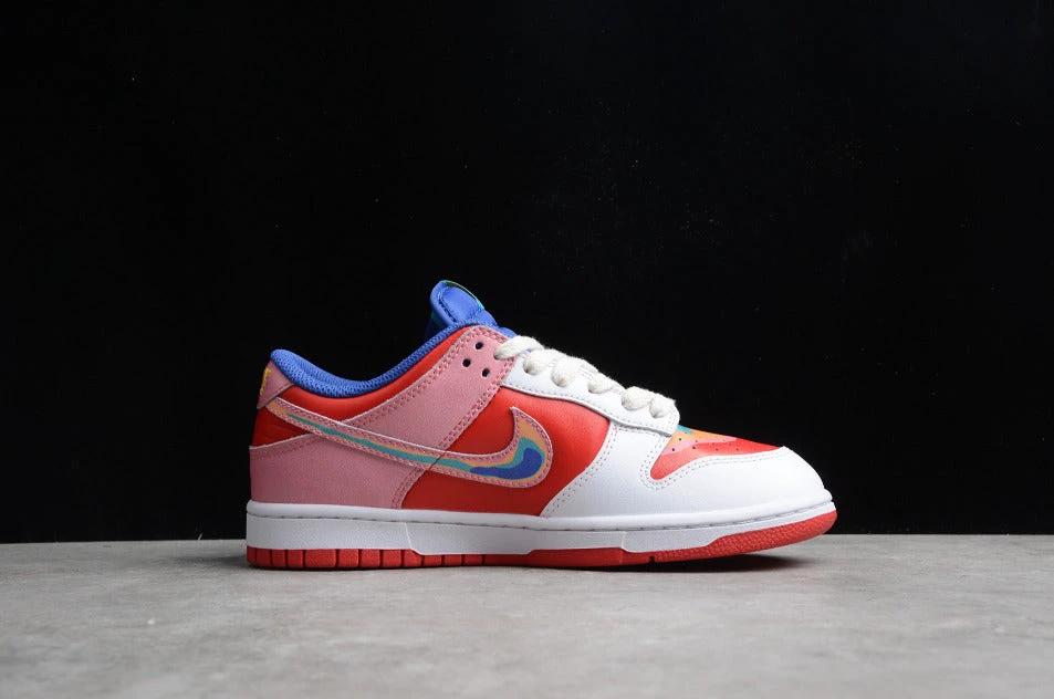 Cactusplantfleamarket X NK Dunk Low White Rainbow by Air Jordan