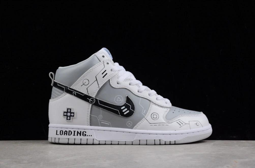 NK Dunk High Video Game Grey White by Air Jordan