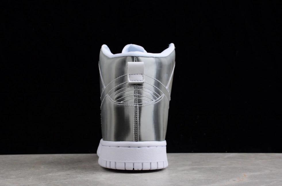 Clot X NK Dunk High Metallic Silver White by Air Jordan