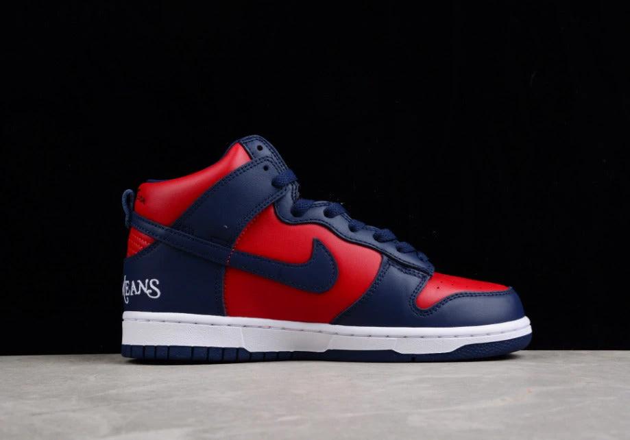 Supreme X NK Dunk High “By Any Means” Red Navy by Air Jordan