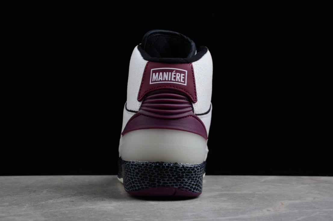 Off-White X Air Jordan 2 Retro SP White Dark Purple Black by Air Jordan