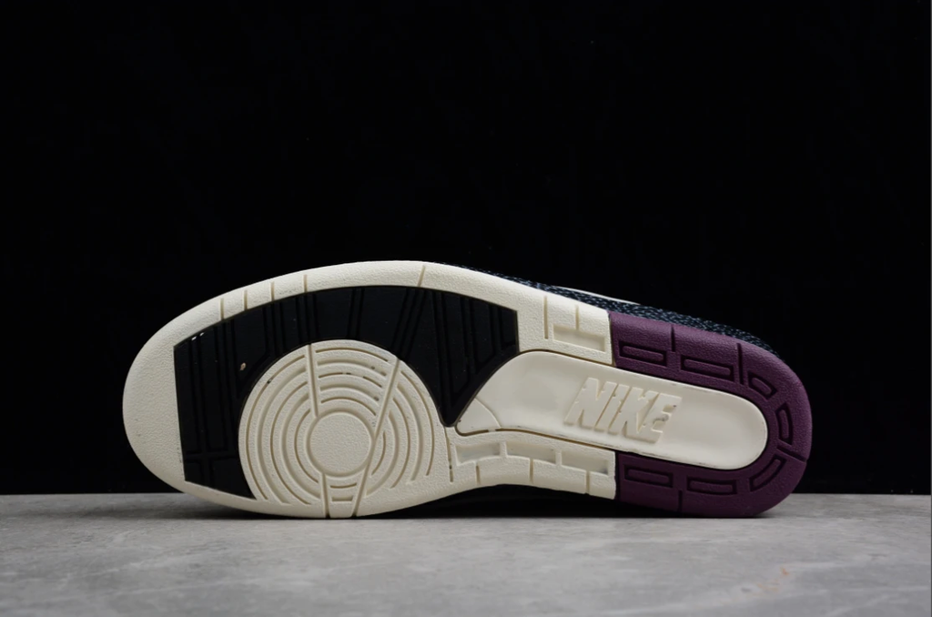 Off-White X Air Jordan 2 Retro SP White Dark Purple Black by Air Jordan