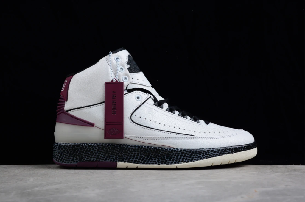 Off-White X Air Jordan 2 Retro SP White Dark Purple Black by Air Jordan