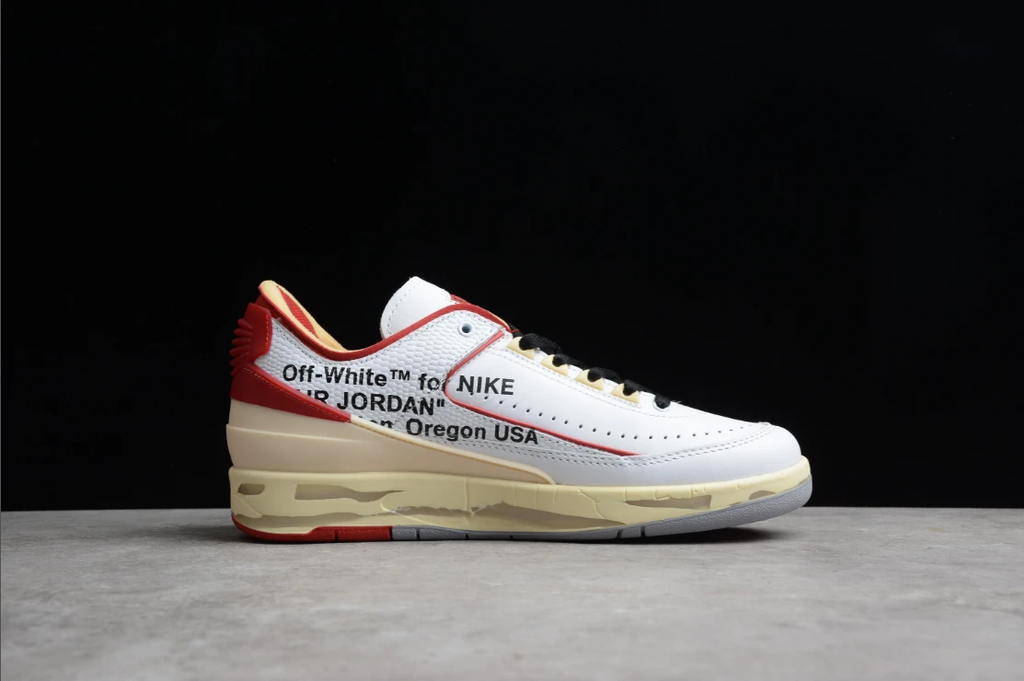 Off-White X Air Jordan 2 Low White Varsity Red by Air Jordan