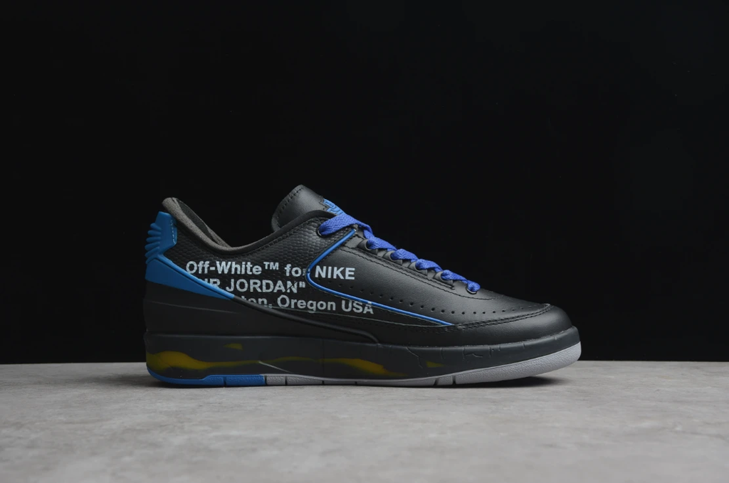 Off-White X Air Jordan 2 Retro Low SP Black Blue by Air Jordan