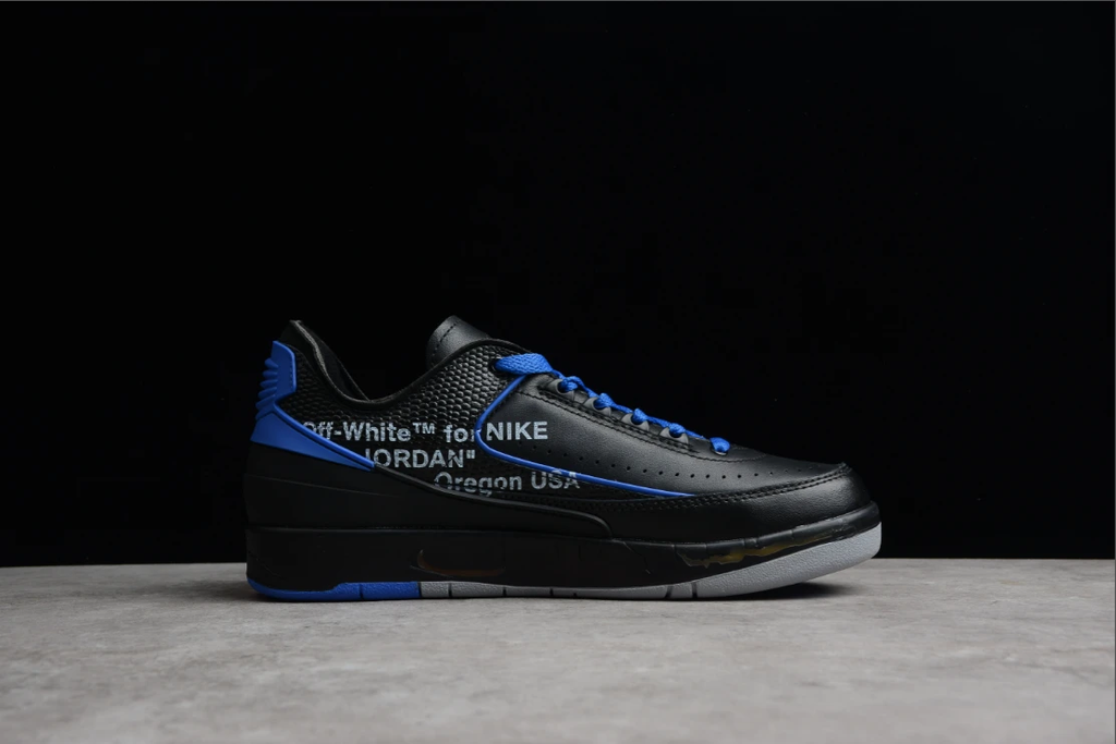 Off-White X Air Jordan 2 Low Black Varsity Royal by Air Jordan