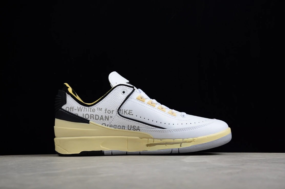 Off-White X Air Jordan 2 Low White Yellow by Air Jordan