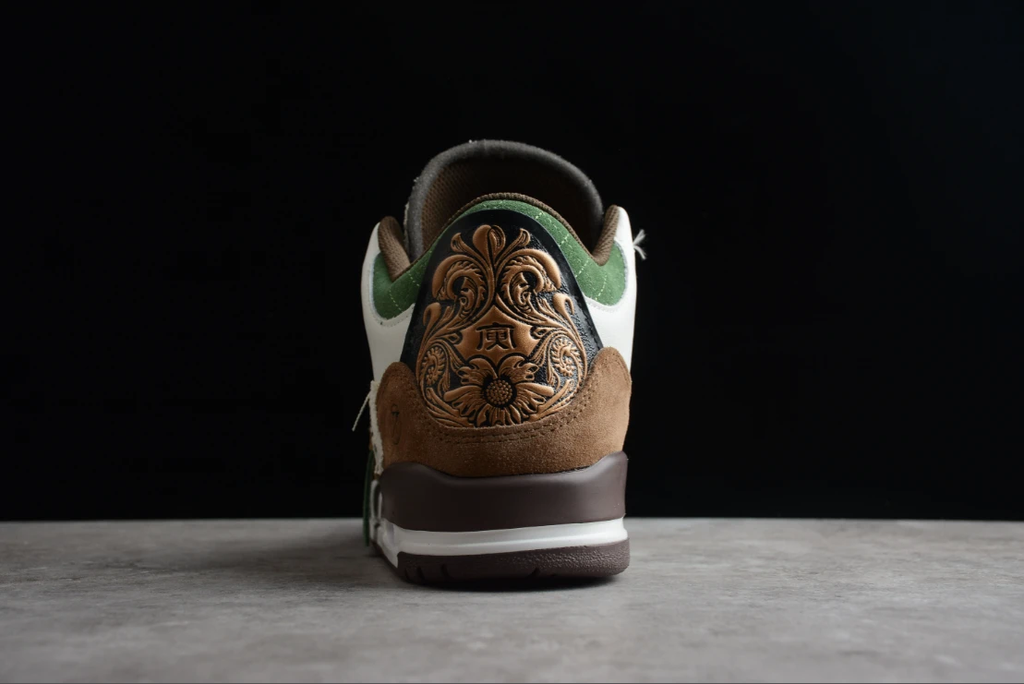 Air Jordan 3 Retro SE White Dark Brown Green by Air Jordan