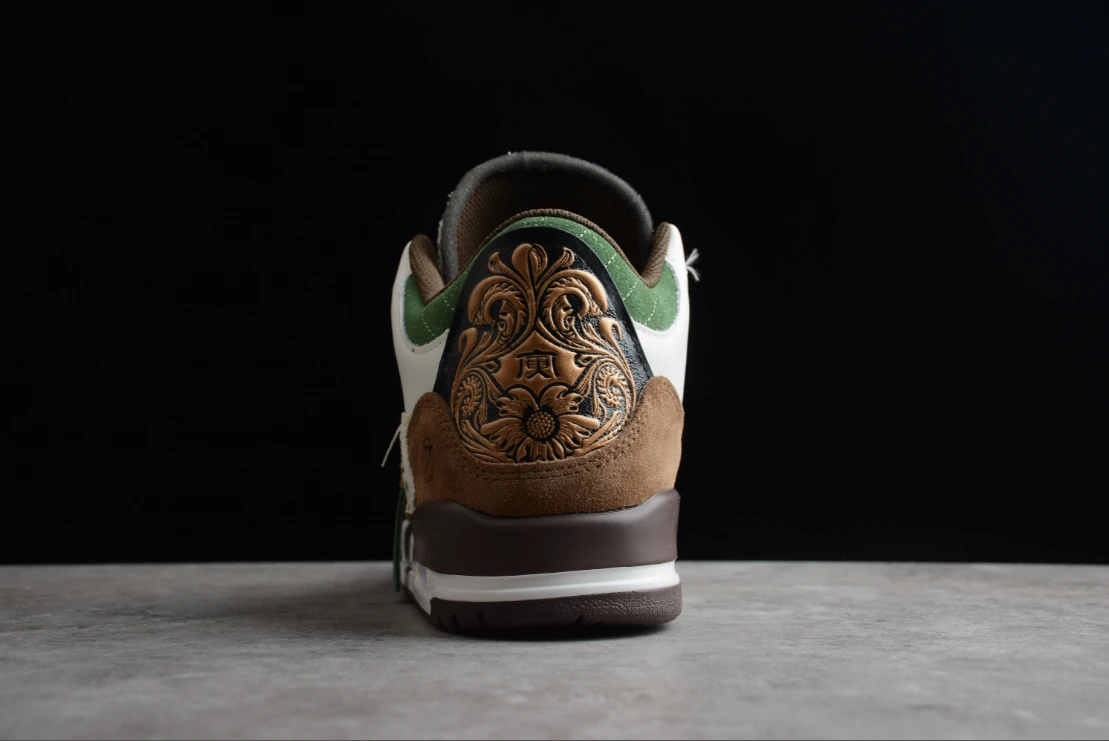 Air Jordan 3 Retro SE White Dark Brown Green by Air Jordan