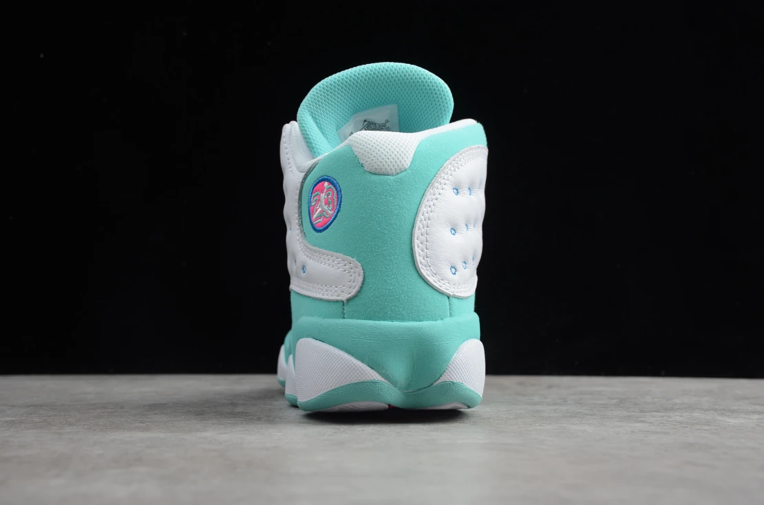 Air Jordan 13 Retro White Soar Green Pink by Air Jordan