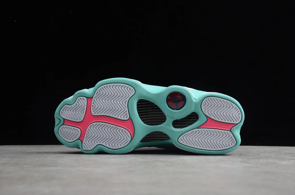 Air Jordan 13 Retro White Soar Green Pink by Air Jordan