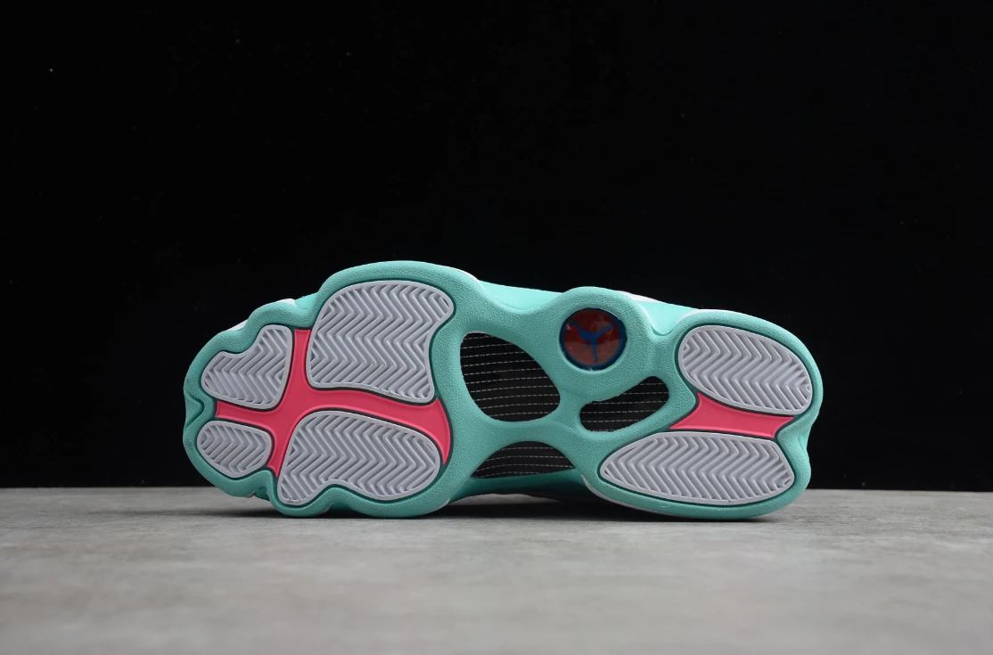 Air Jordan 13 Retro White Soar Green Pink by Air Jordan