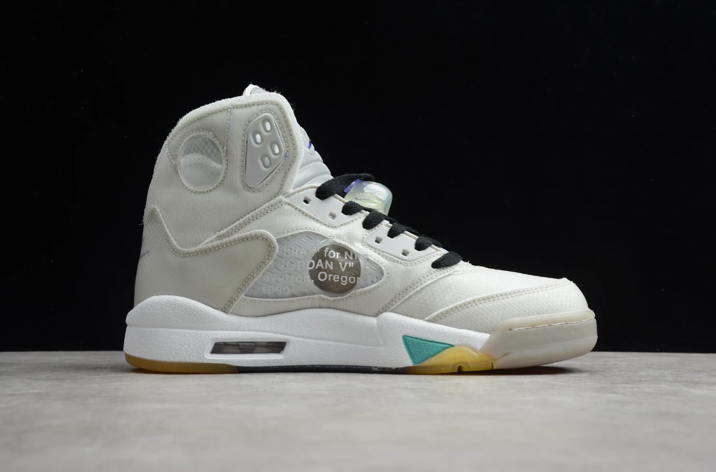 Off-White X Air Jordan 5 Grey Green by Air Jordan