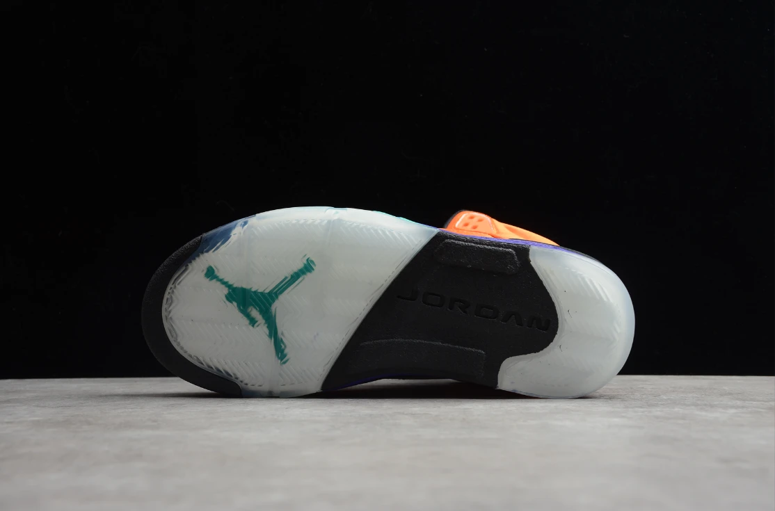 Air Jordan 5 Retro Orange Purple Green by Air Jordan