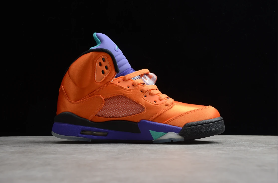 Air Jordan 5 Retro Orange Purple Green by Air Jordan