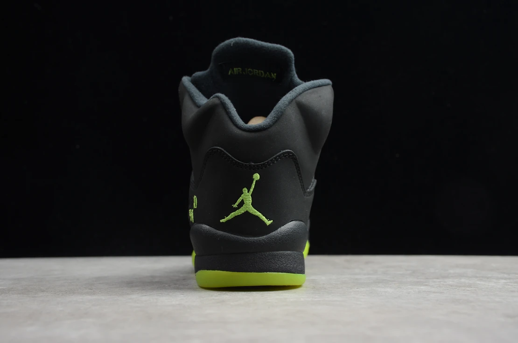 Air Jordan 5 Retro OG Quai 54 Black Fluorescent Green by Air Jordan