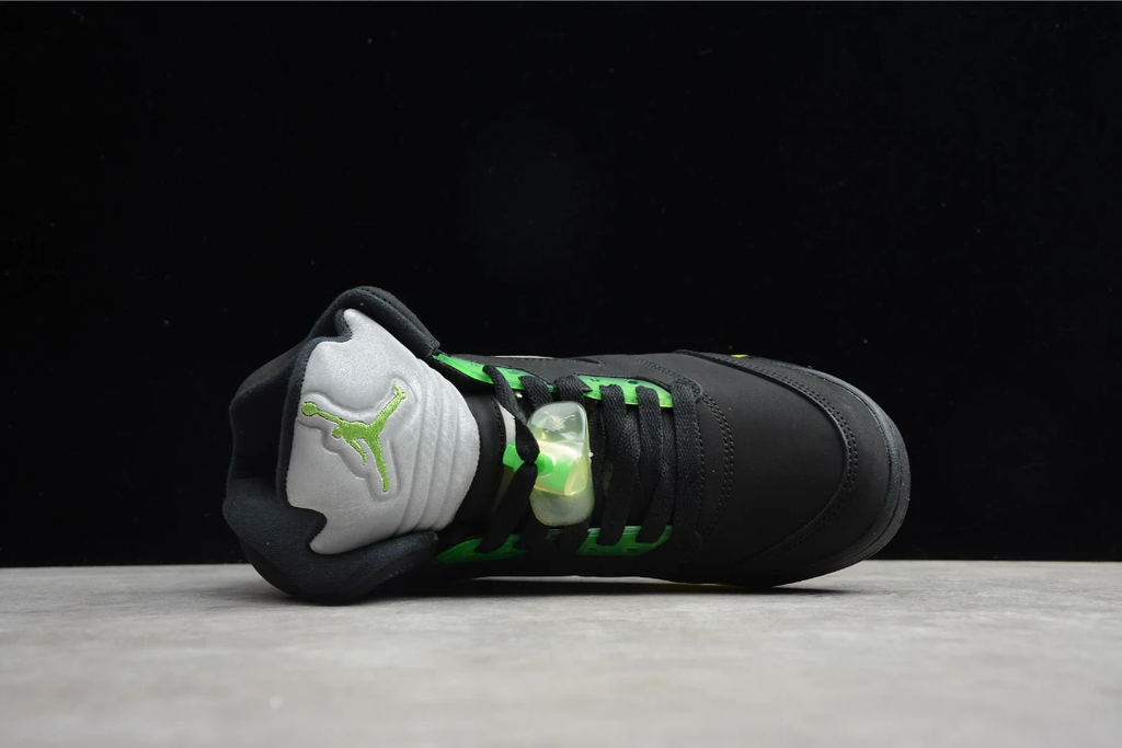 Air Jordan 5 Retro OG Quai 54 Black Fluorescent Green by Air Jordan