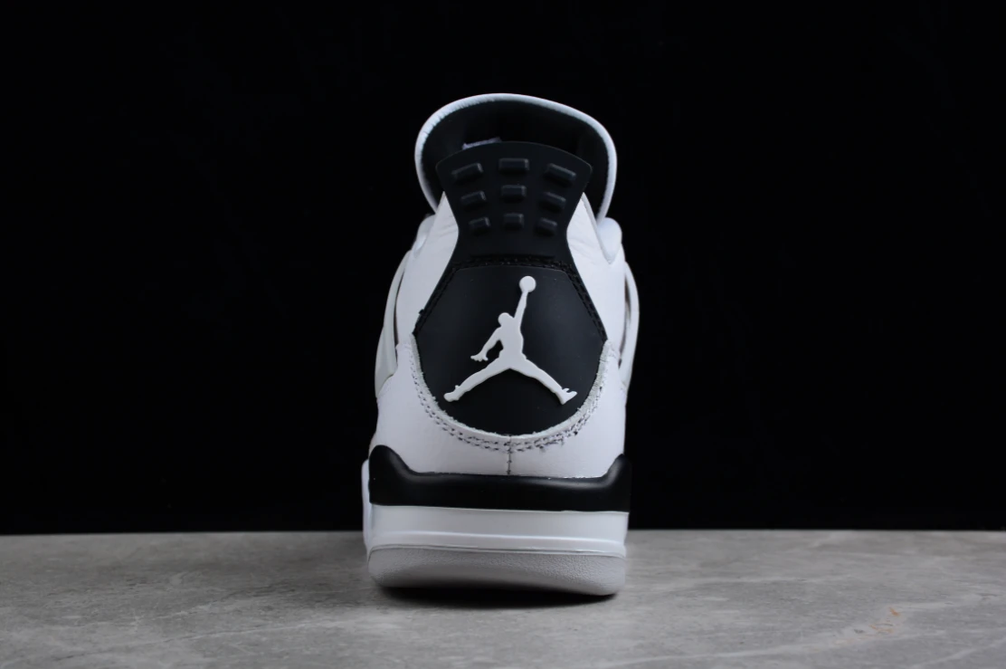 Air Jordan 4 Bright White Military Black by Air Jordan