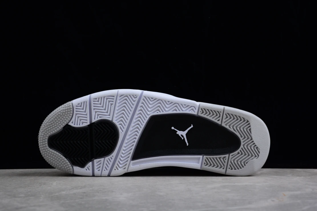 Air Jordan 4 Bright White Military Black by Air Jordan
