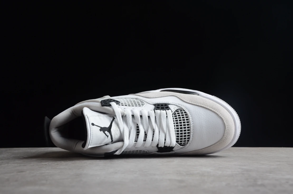 Air Jordan 4 Pale White Military Black by Air Jordan