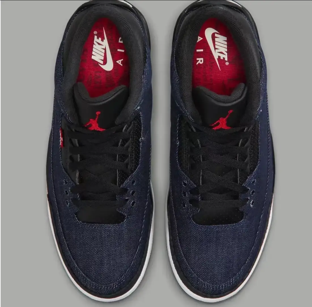 Levi’s x Air Jordan 3 Indigo Shoes Sneakers by Air Jordan