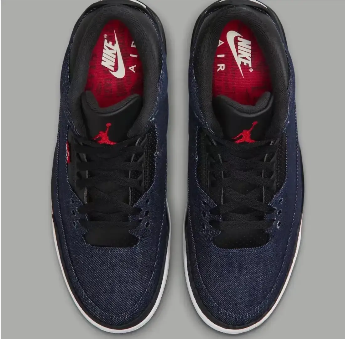 Levi’s x Air Jordan 3 Indigo Shoes Sneakers by Air Jordan