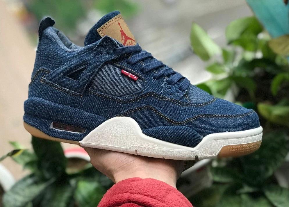 Air Jordan 4 Retro Levi’s Denim Shoes Sneakers by Air Jordan