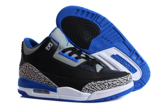 Air Jordan 3 Retro Sport Blue Black Cement True Blue by Air Jordan