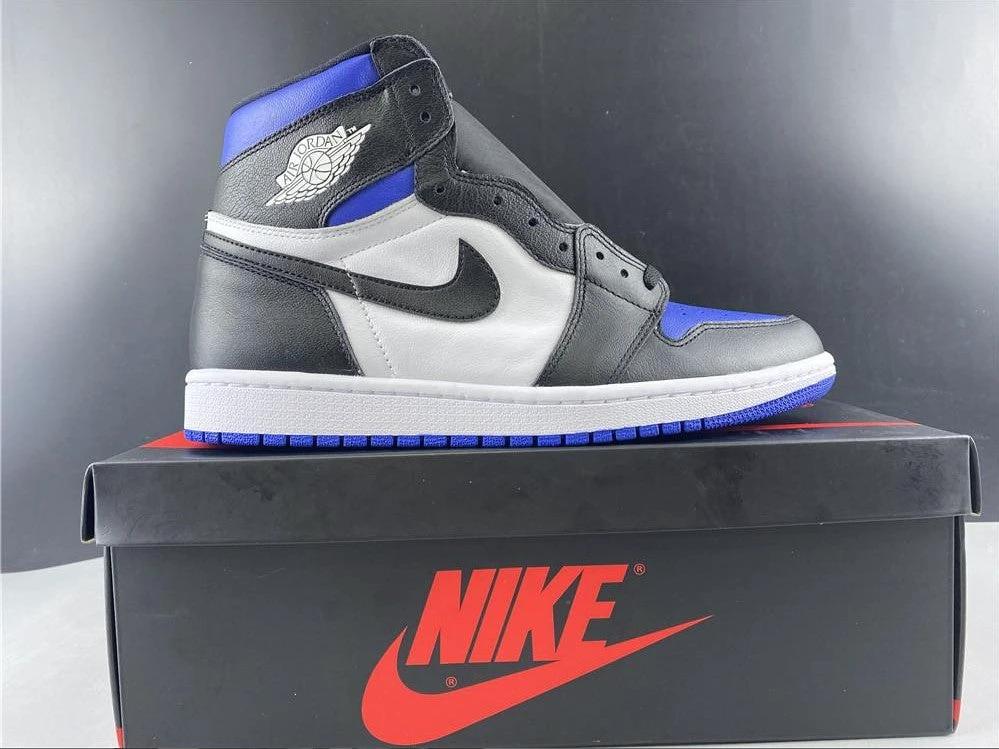 Air Jordan 1 Retro High Black Game Royal Shoes Sneakers by Air Jordan