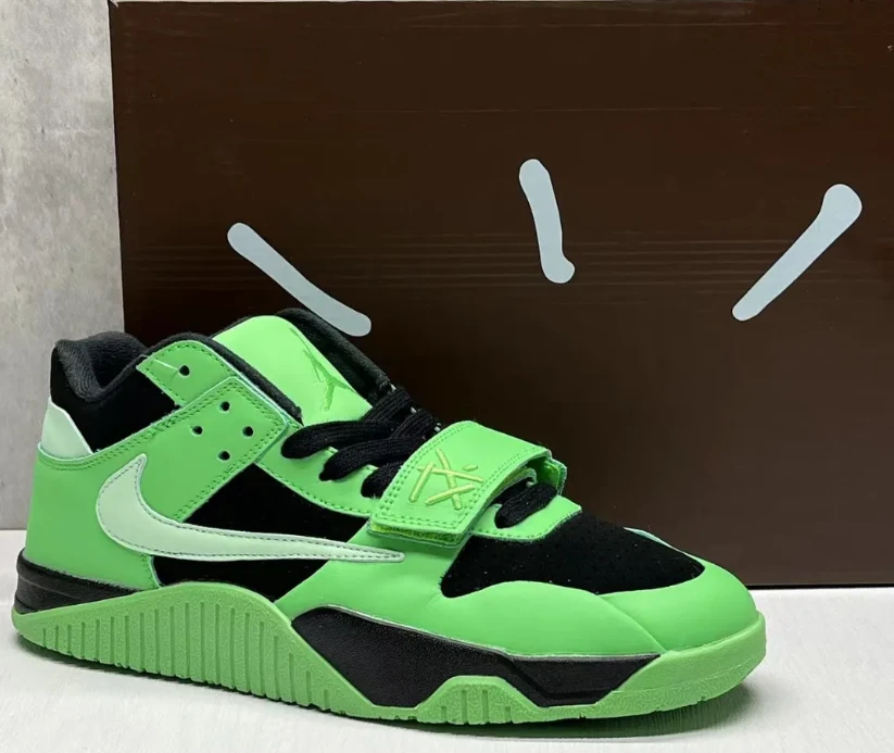 Travis Scott x Jumpman Jack Green Spark Shoes Sneakers by Air Jordan