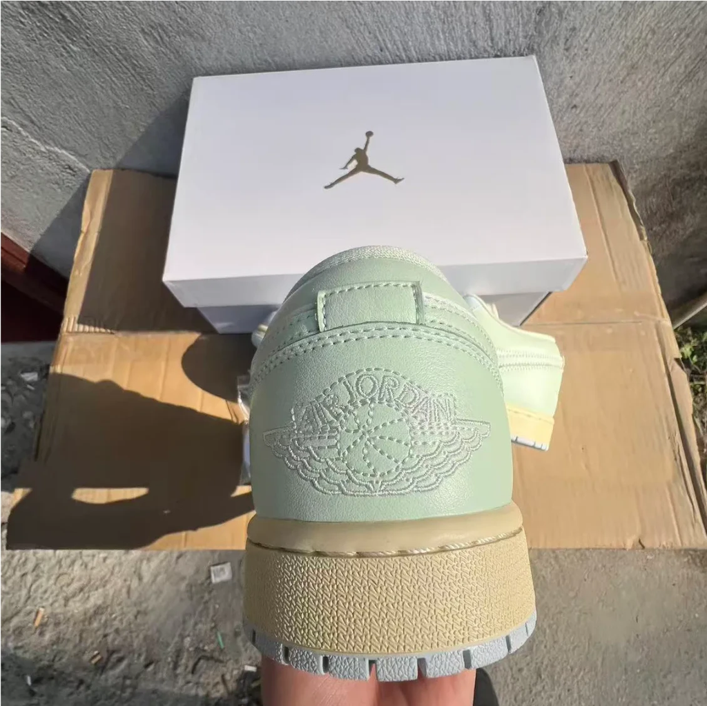 Air Jordan 1 Low Sail Aura Shoes Sneakers by Air Jordan