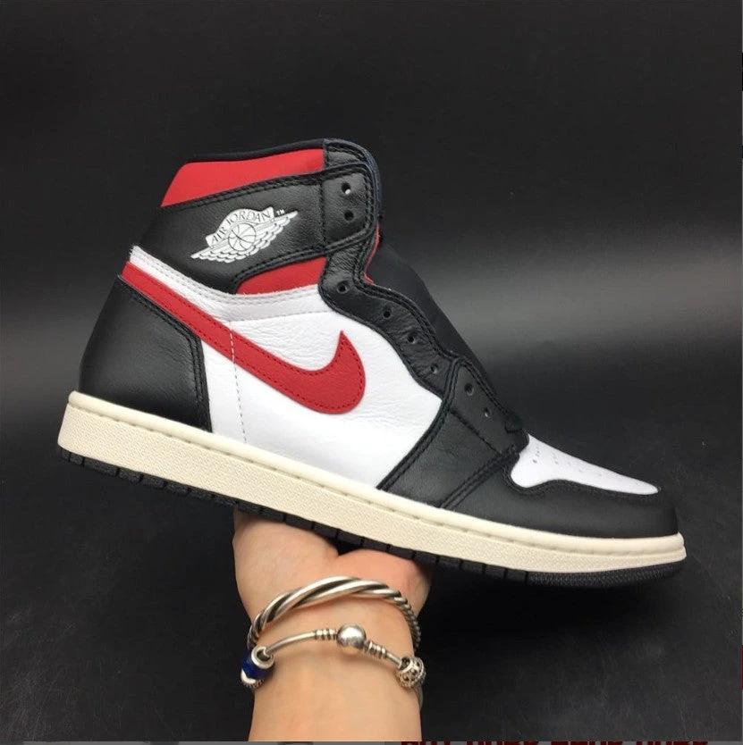 Air Jordan 1 Retro High Black Gym Red Shoes Sneakers by Air Jordan