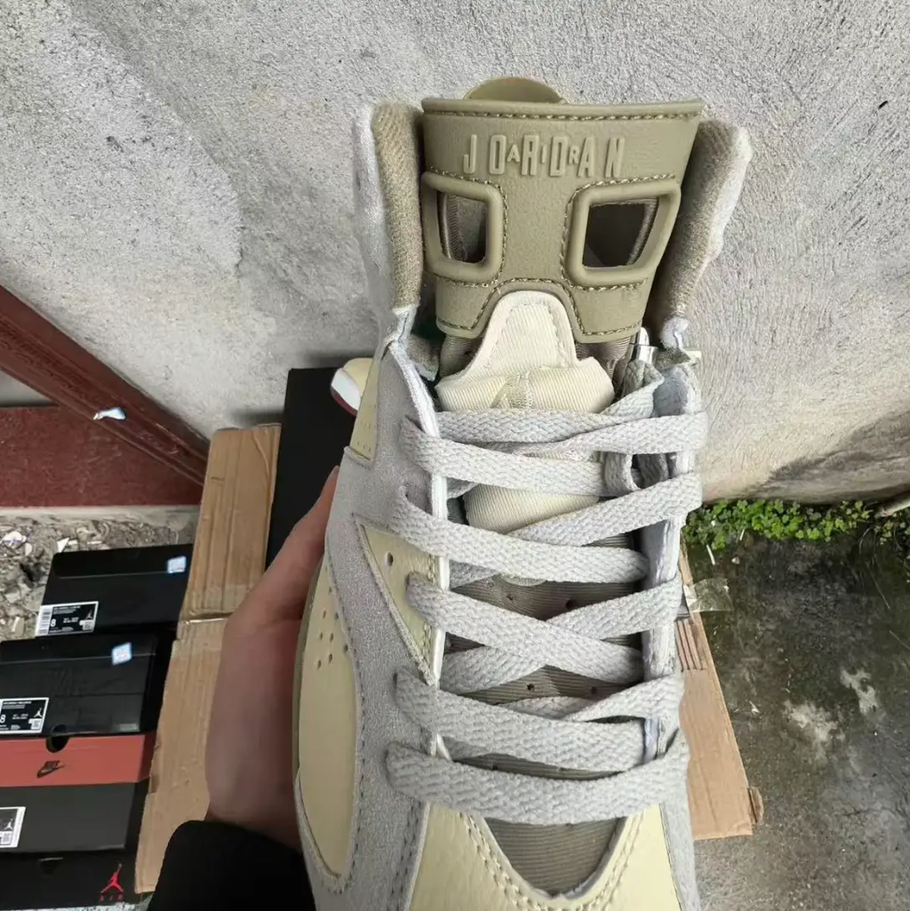Air Jordan 6 Sail Neutral Olive Shoes Sneakers by Air Jordan