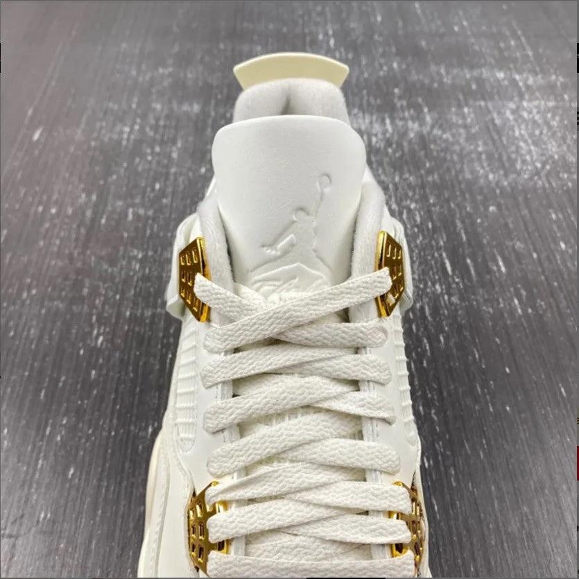 Air Jordan 4 Sail Metallic Gold Shoes Sneakers by Air Jordan
