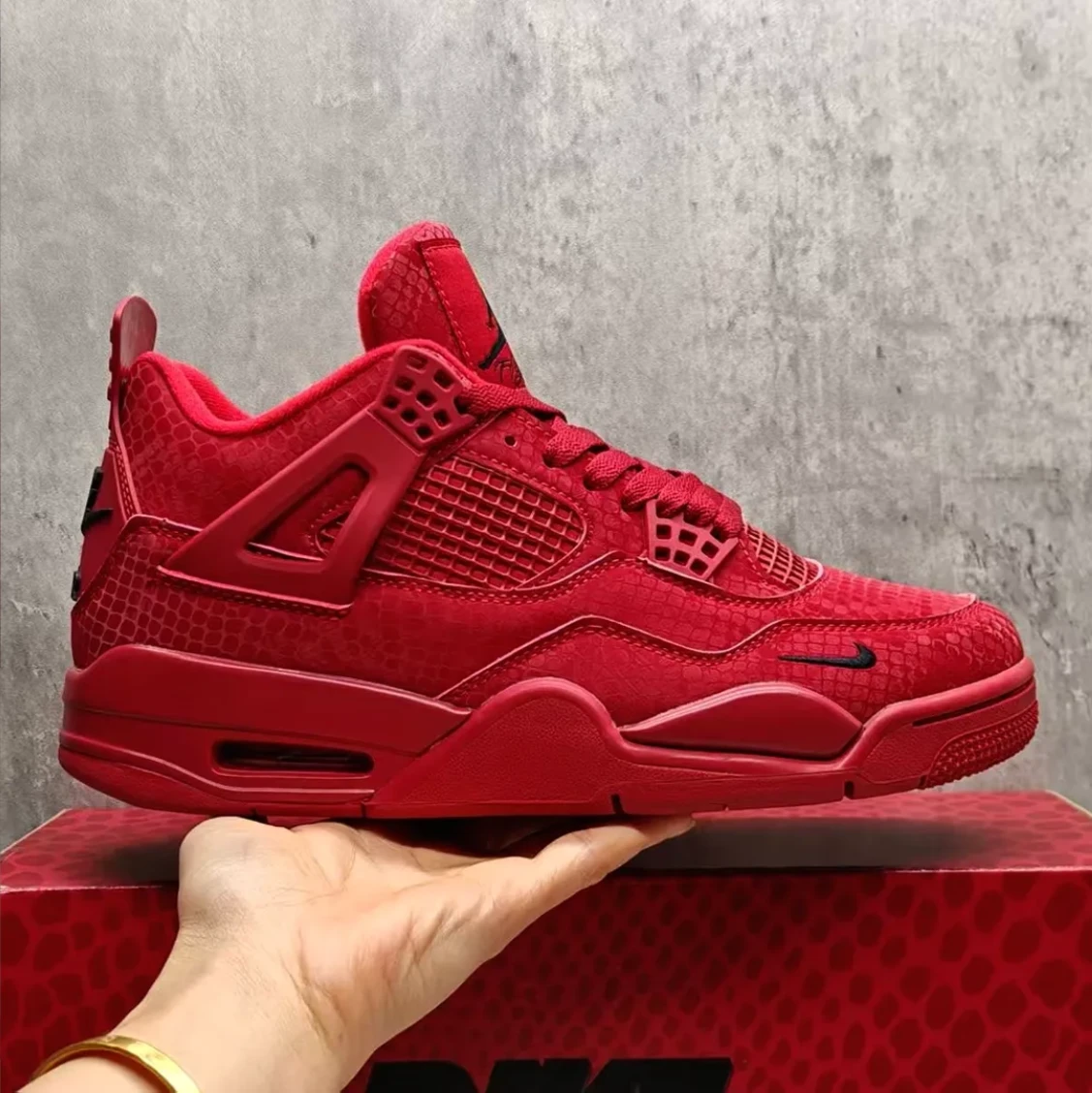 Nigel Sylvester x Air Jordan 4 Red Mamba Shoes Sneakers by Air Jordan