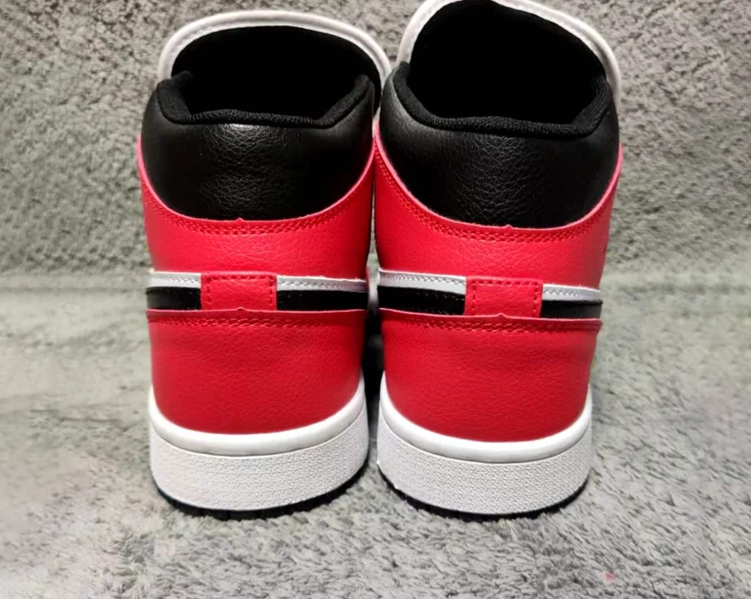 Air Jordan 1 Mid Chicago Toe Shoes Sneakers by Air Jordan