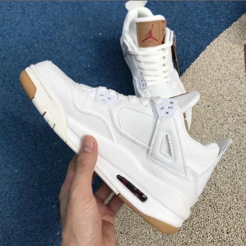 Air Jordan 4 Retro Levi’s White (Levi’s Tag) Shoes by Air Jordan
