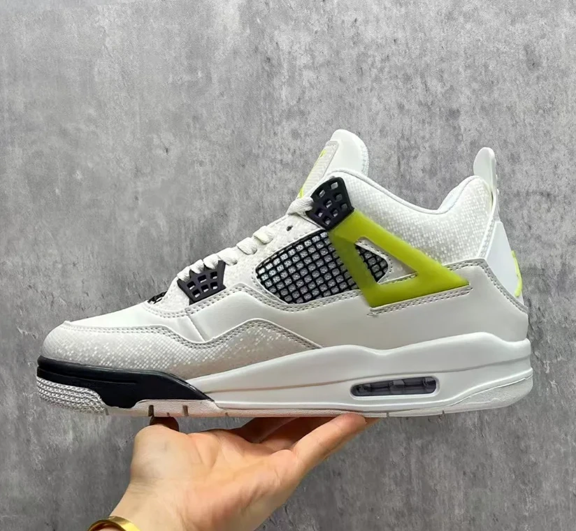 Air Jordan 4 Light Lemon Twist Shoes Sneakers by Air Jordan
