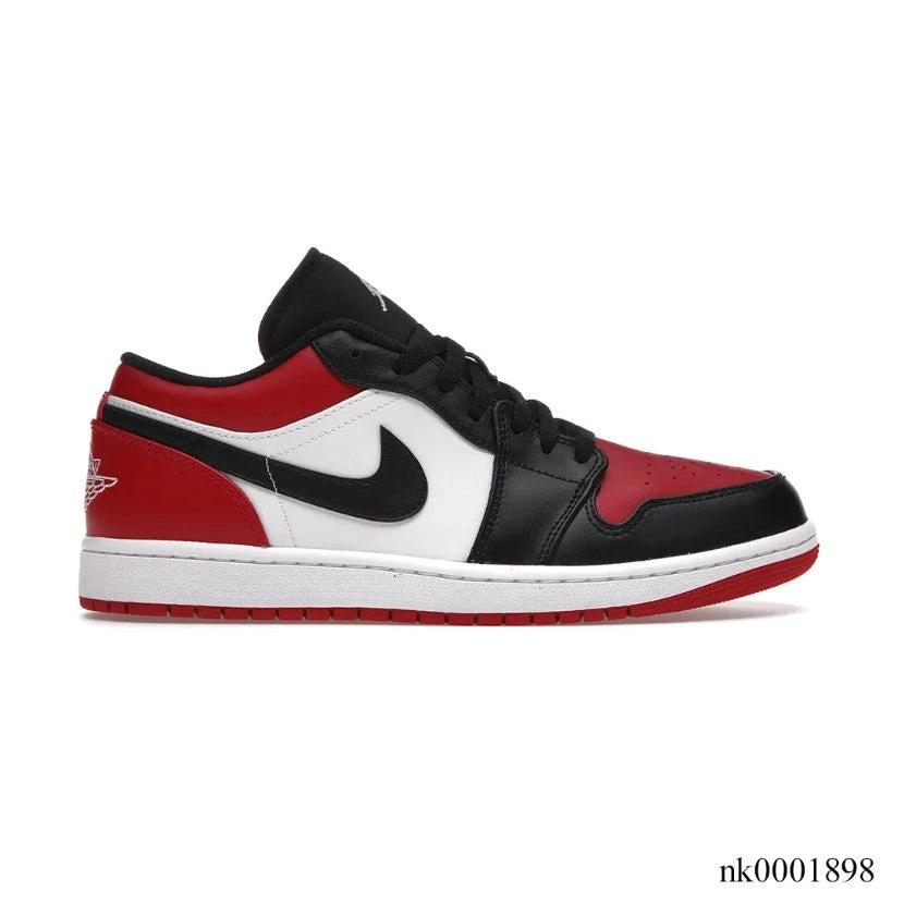 Air Jordan 1 Low Bred Toe Shoes Sneakers by Air Jordan