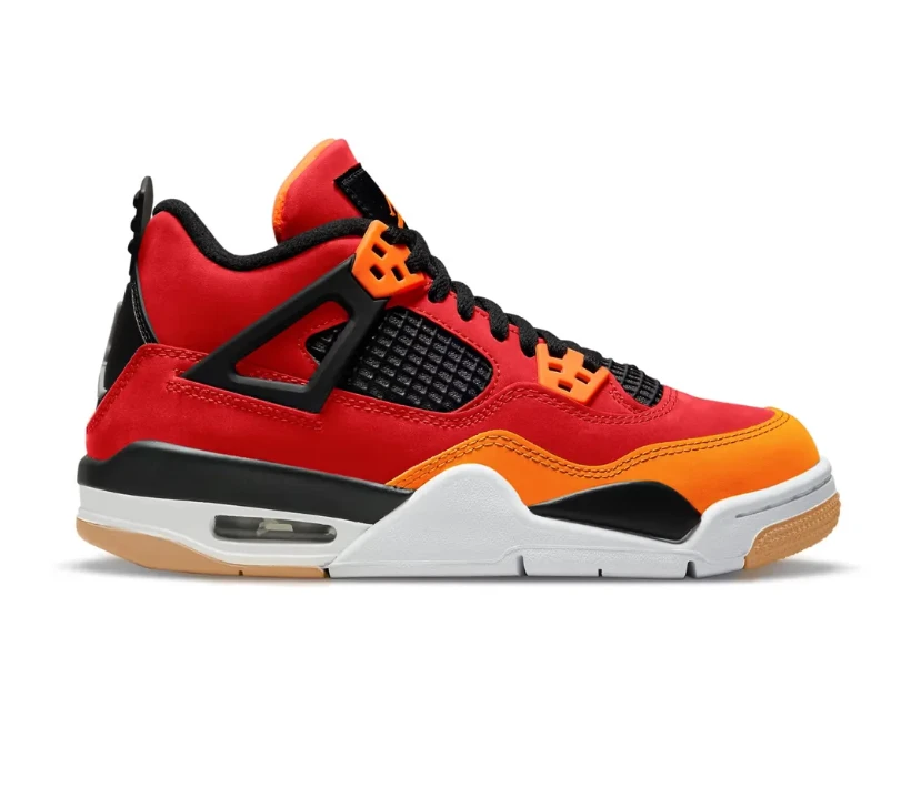 Air Jordan 4 Fire Red Starfish Shoes Sneakers by Air Jordan
