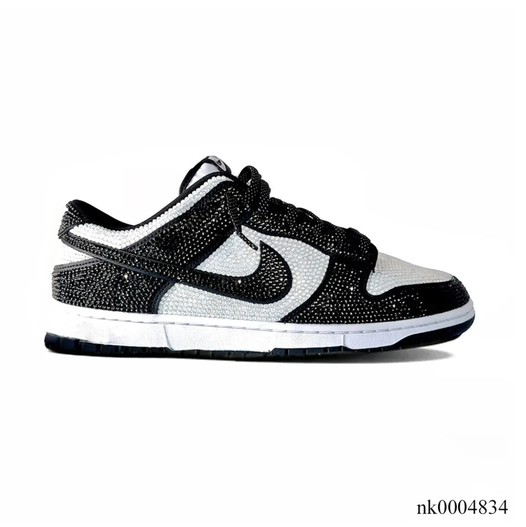 Air Jordan 1 Low Black White Crystal Shoes Sneakers by Air Jordan