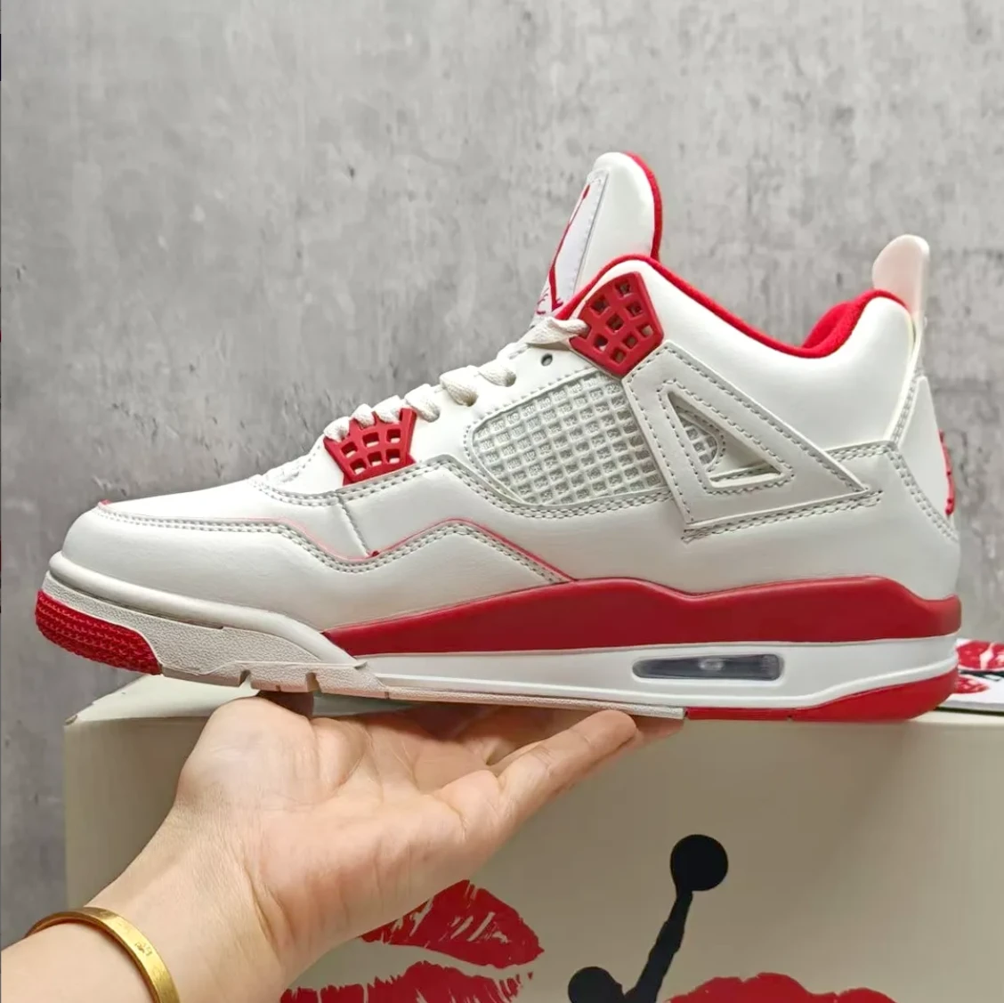 Air Jordan 4 Sierra Red Shoes Sneakers by Air Jordan