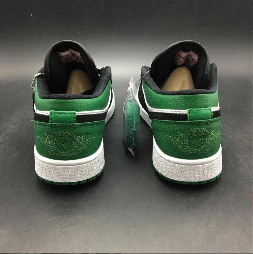 Air Jordan 1 Low White Black Mystic Green Shoes Sneakers by Air Jordan
