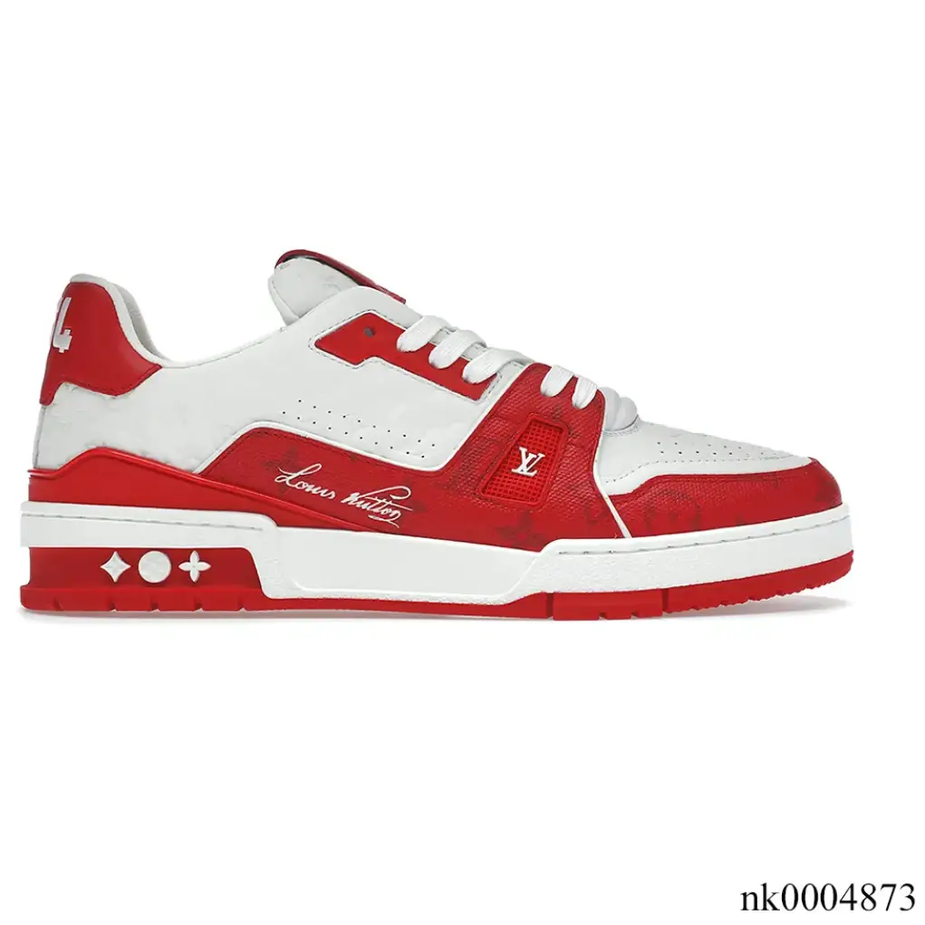 LV Trainer 54 Signature Red Shoes Sneakers by Air Jordan
