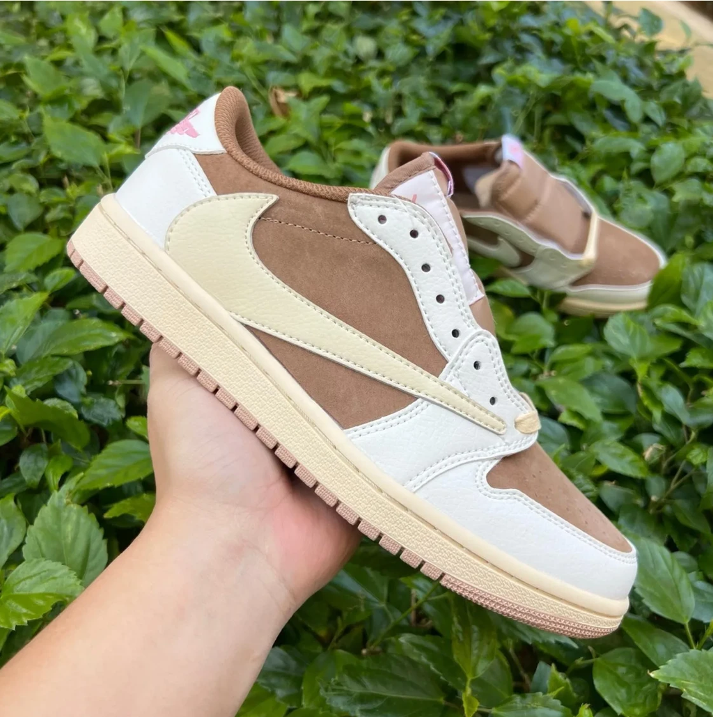 Travis Scott x Air Jordan 1 Low OG Brown Shy Shoes Sneakers by Air Jordan
