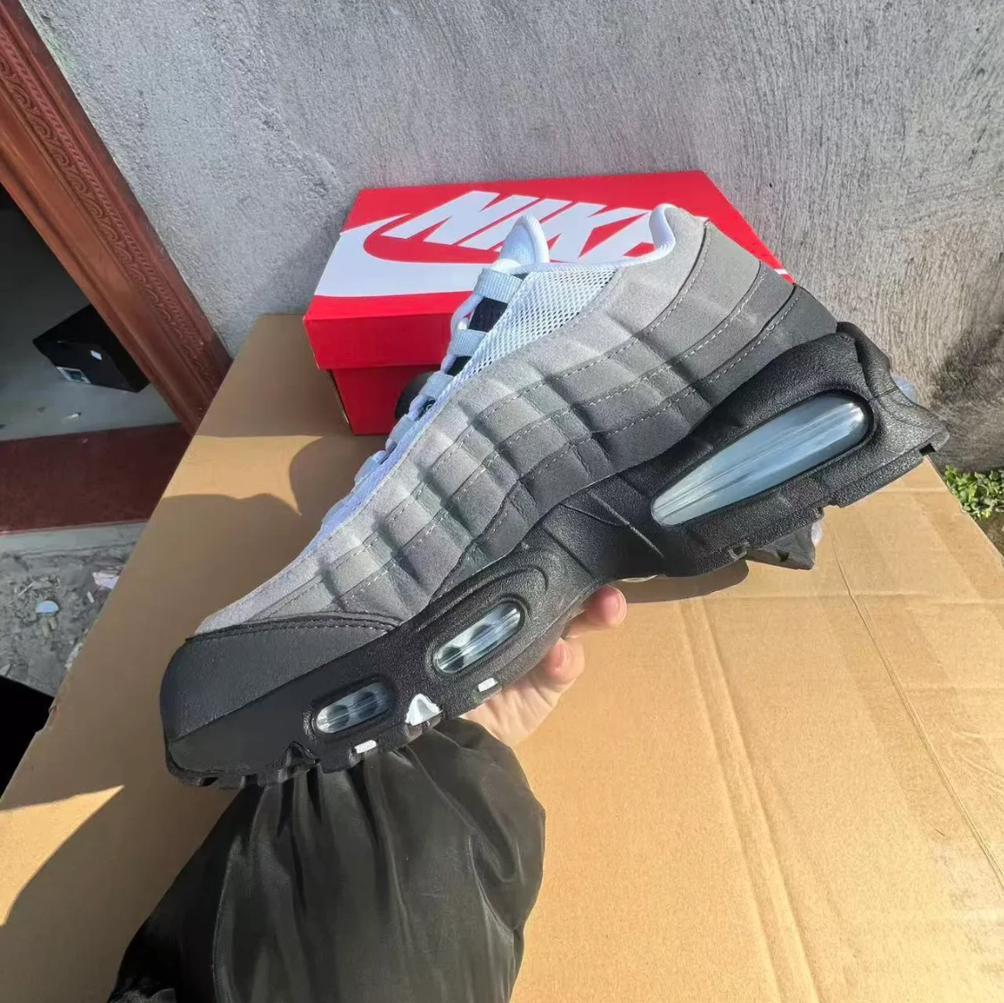 Air Jordan 95 OG Big Bubble Blue Tint Shoes Sneakers by Air Jordan