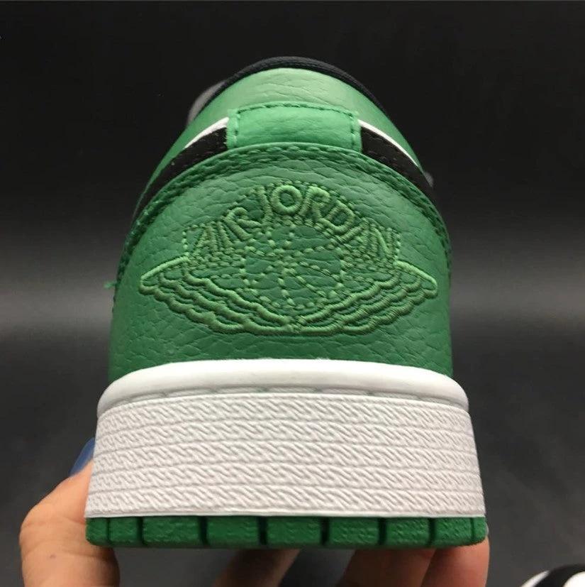 Air Jordan 1 Low White Black Mystic Green Shoes Sneakers by Air Jordan
